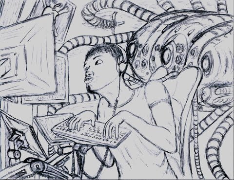 Jurgen Dosen, Plugged In — drawing