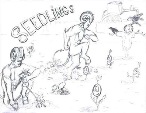 Seedlings — drawing