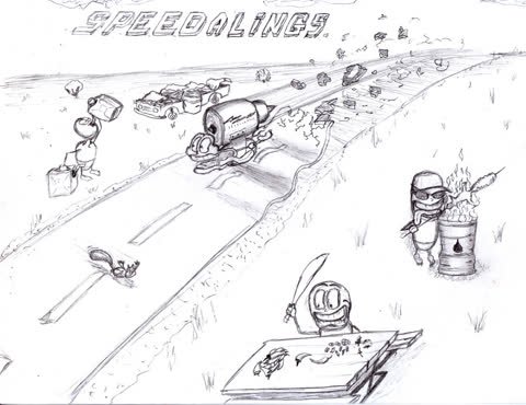 Speedalings — drawing